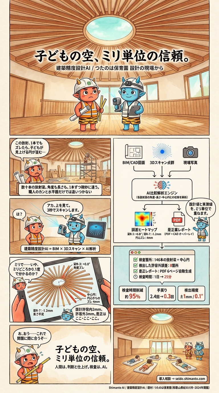建築精度設計AI 第1話 縦型インフォグラフィック漫画